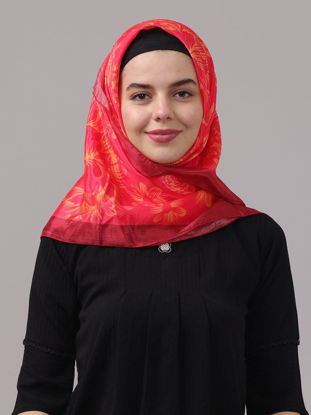 Neon Geometric Square Scarf