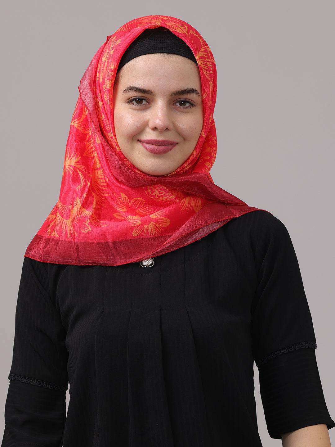 Neon Geometric Square Scarf