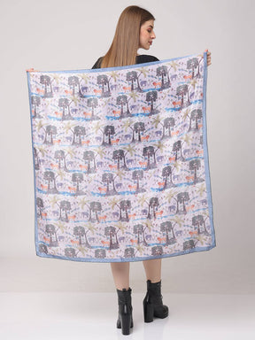 Animals Pastel Forest Scarf