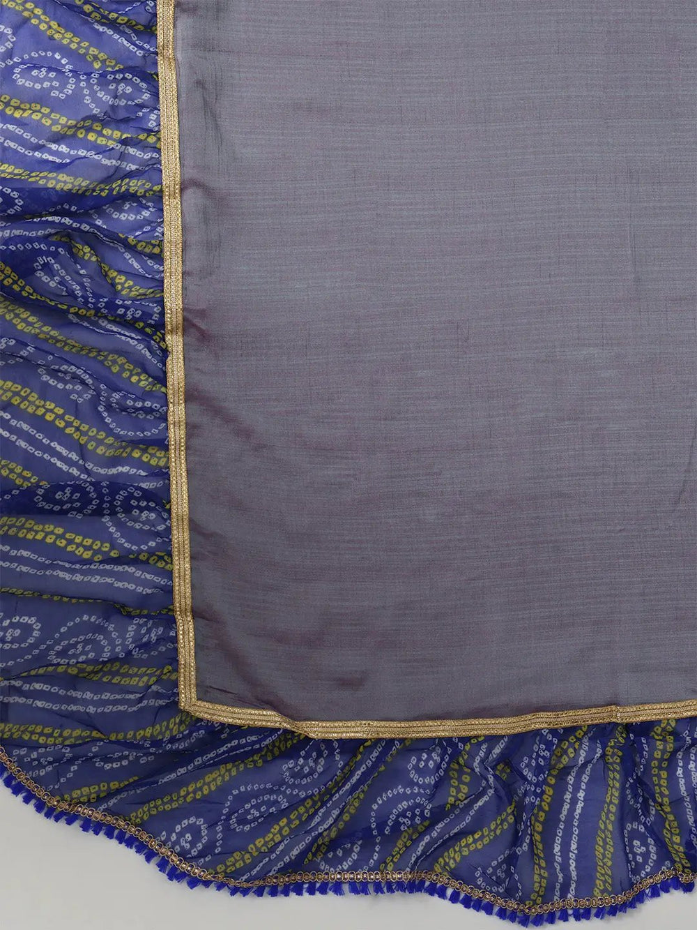 Soft Georgette Bandhej Print Ruffle Party Wear Saree