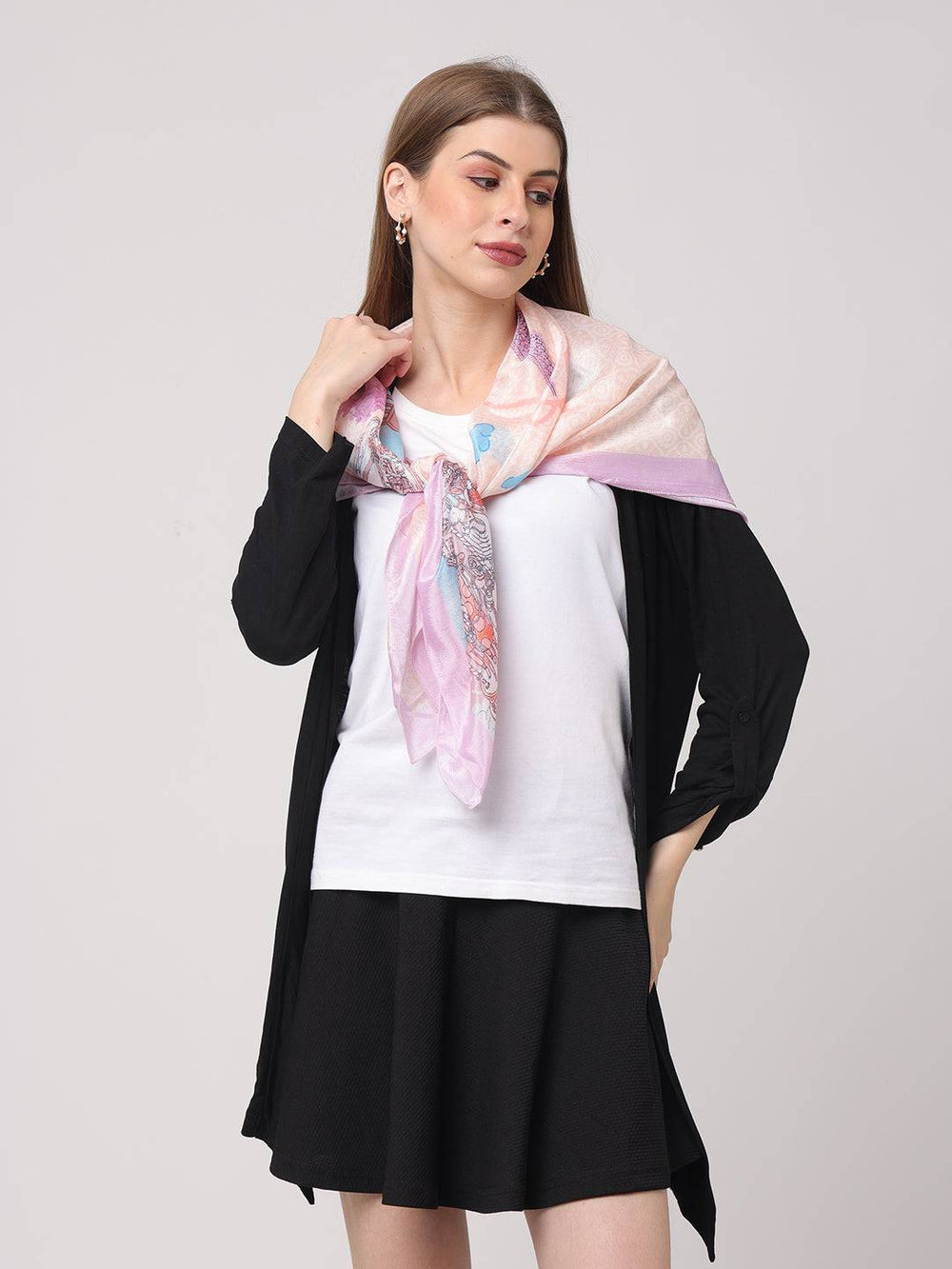 Cream Carousel Scarf