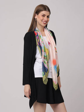 Blush Pink Chiffon Scarf