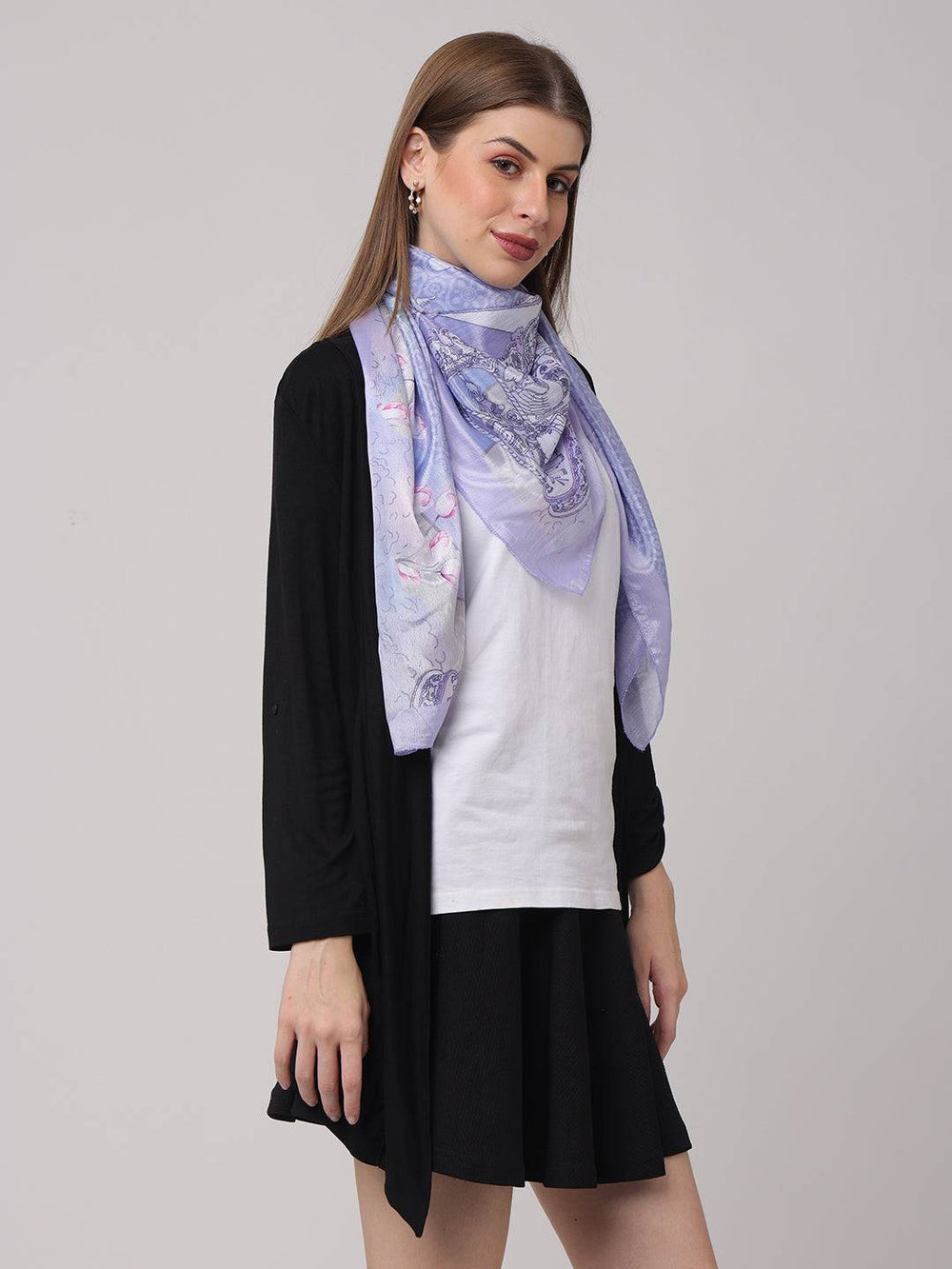 Lavender Carousel Scarf