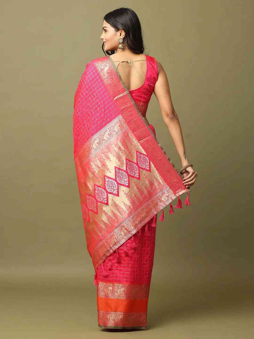 Elegant Soft Silk Zari Kanchi Banarasi Saree