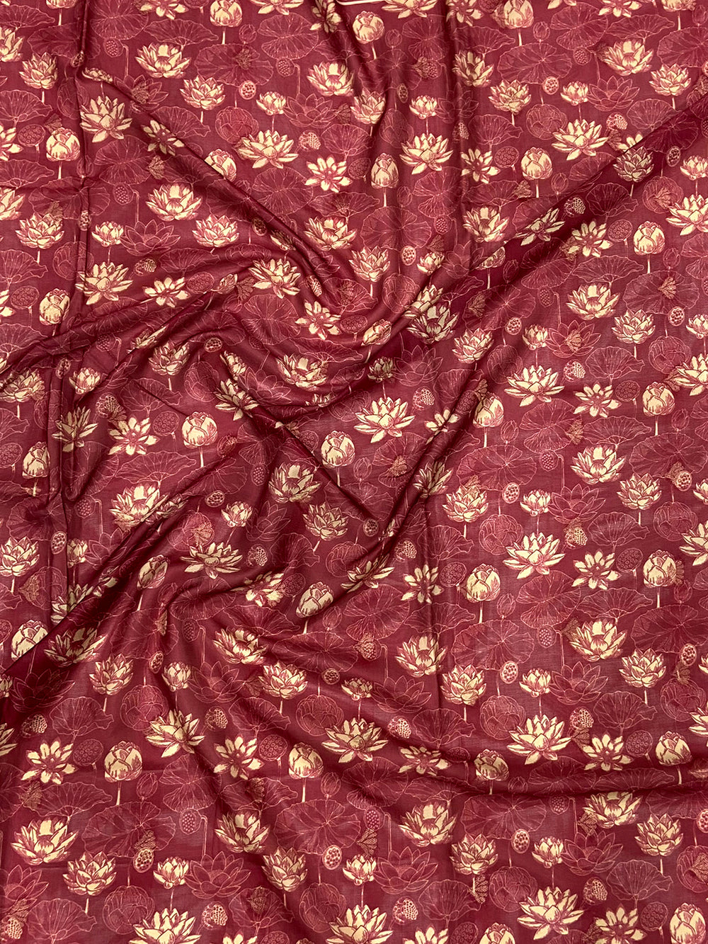 Cream Kalamkari Ombre Crepe Silk Saree