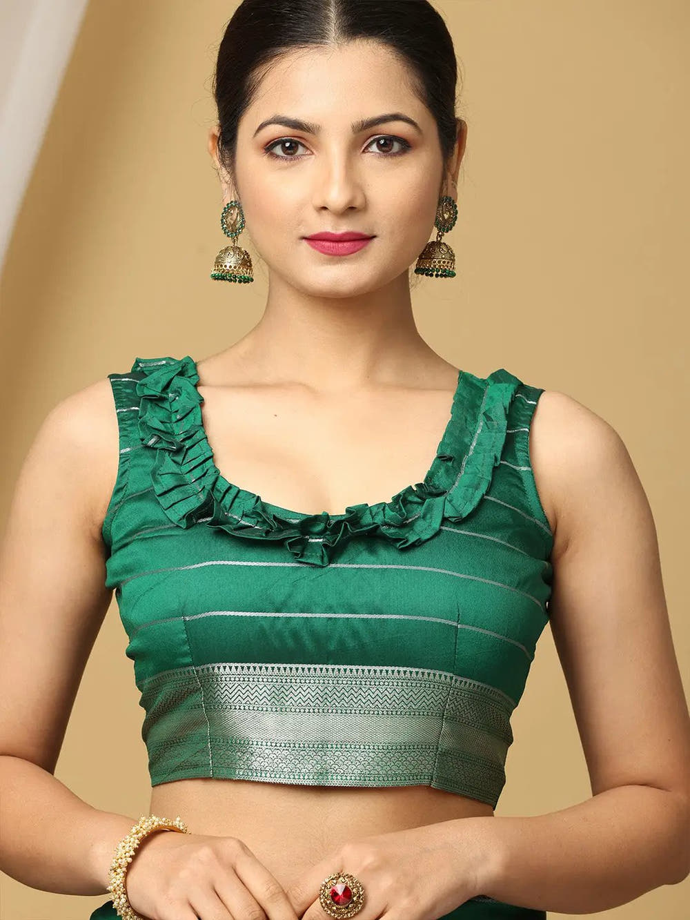  Pure Banarasi Katan Silk Kanchi Zari Weaving Saree