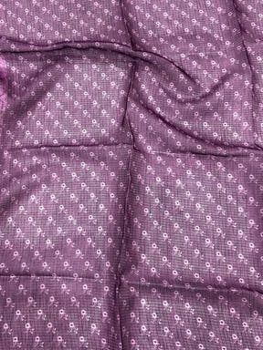 Dusty Rose Floral Cut Work Kota Saree