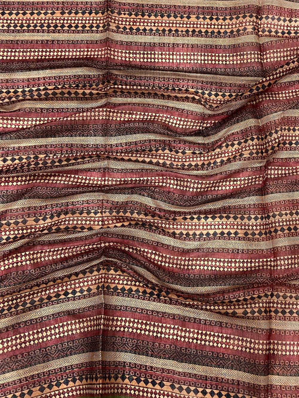 Rose Pink Zari Tussar Floral Saree

