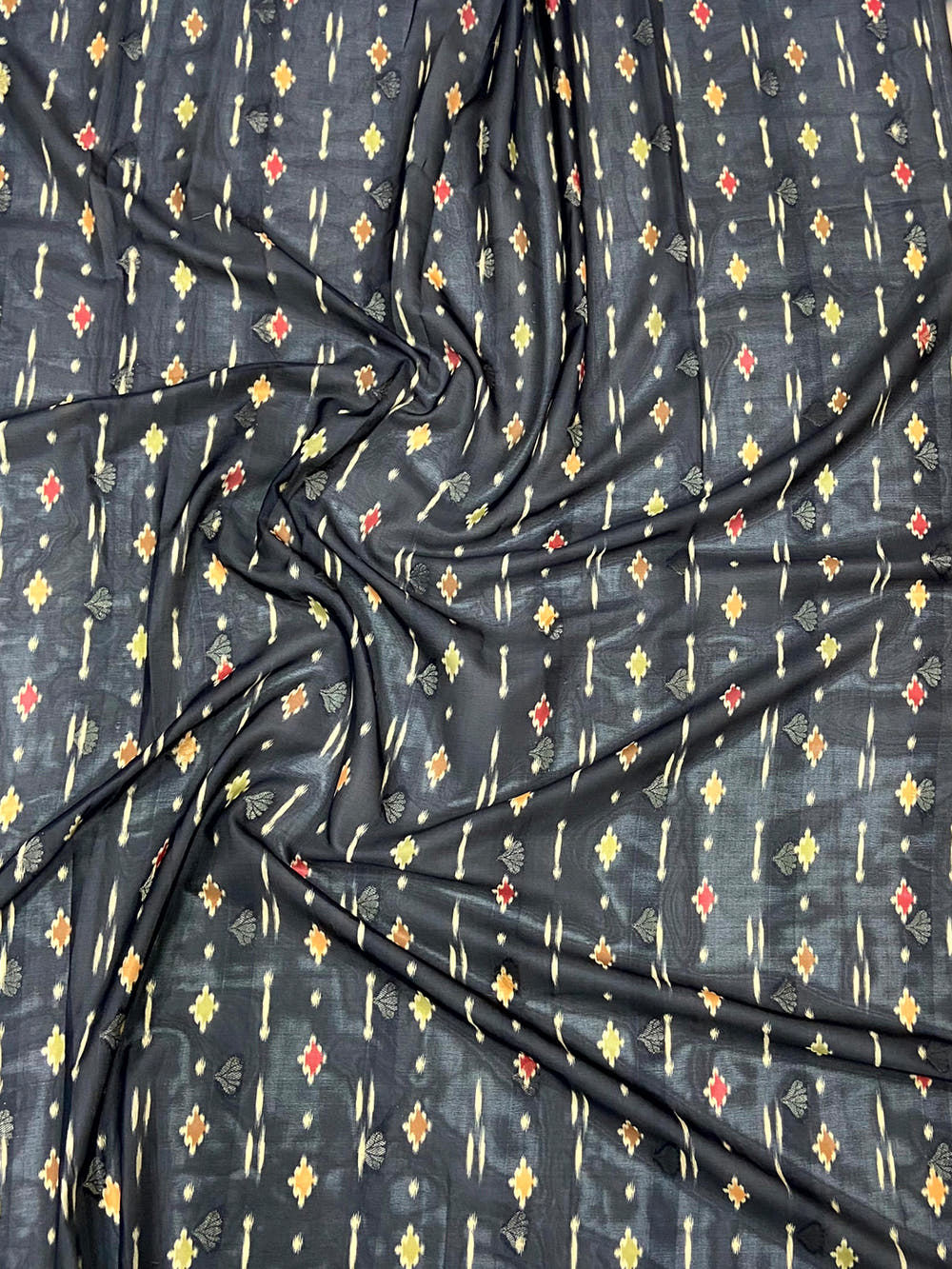 Beige Kalamkari Ombre Crepe Silk Saree