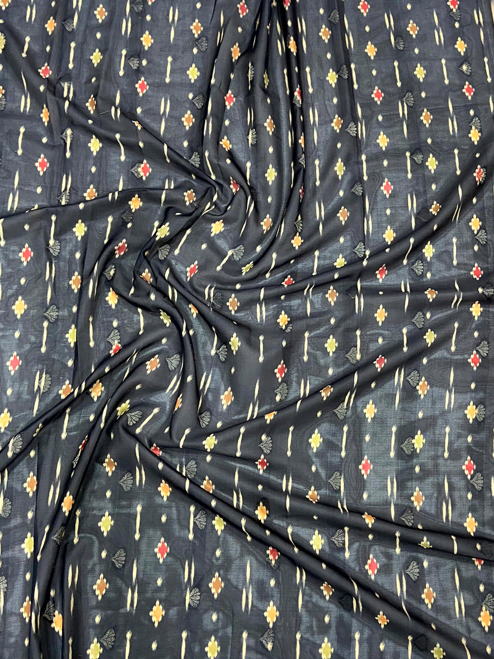 Beige Kalamkari Ombre Crepe Silk Saree