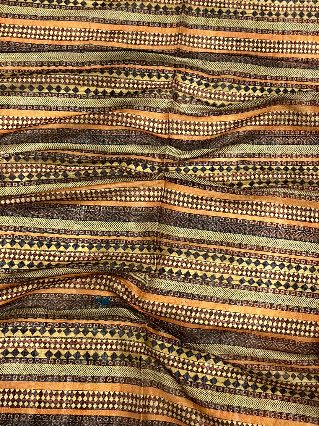 Radiant Orange Zari Tussar Floral Saree


