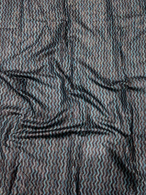 Radiant Geometric Printed Linen Saree