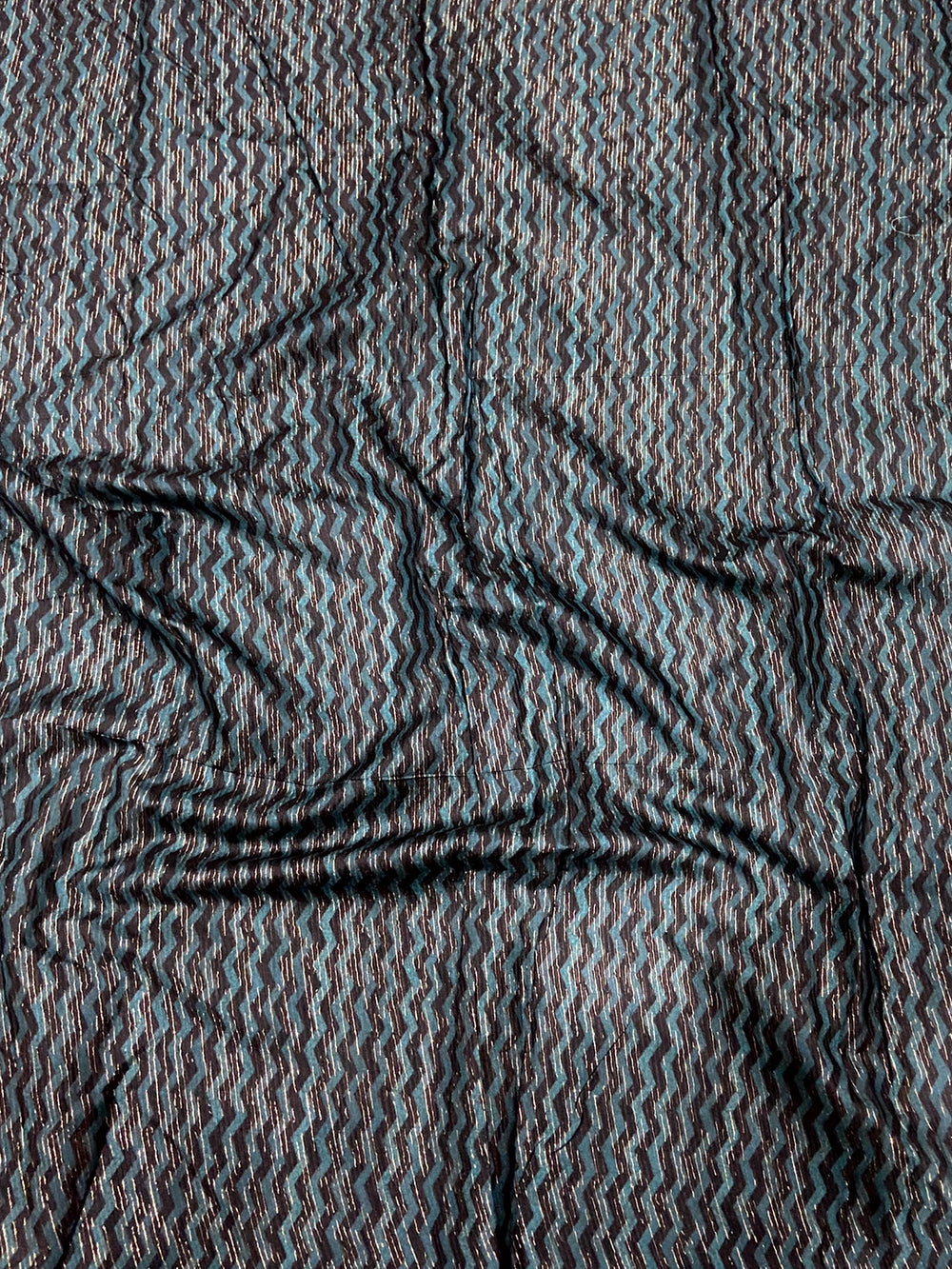 Radiant Geometric Printed Linen Saree