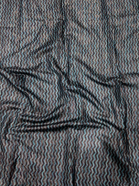 Radiant Geometric Printed Linen Saree