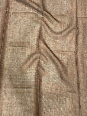 Peach Kota Doriya Floral Cut Work Saree