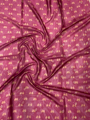 Coral Kalamkari Ombre Crepe Silk Saree