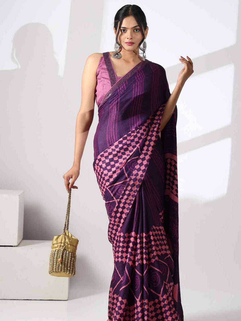  Soft Georgette Multi Colored Saree