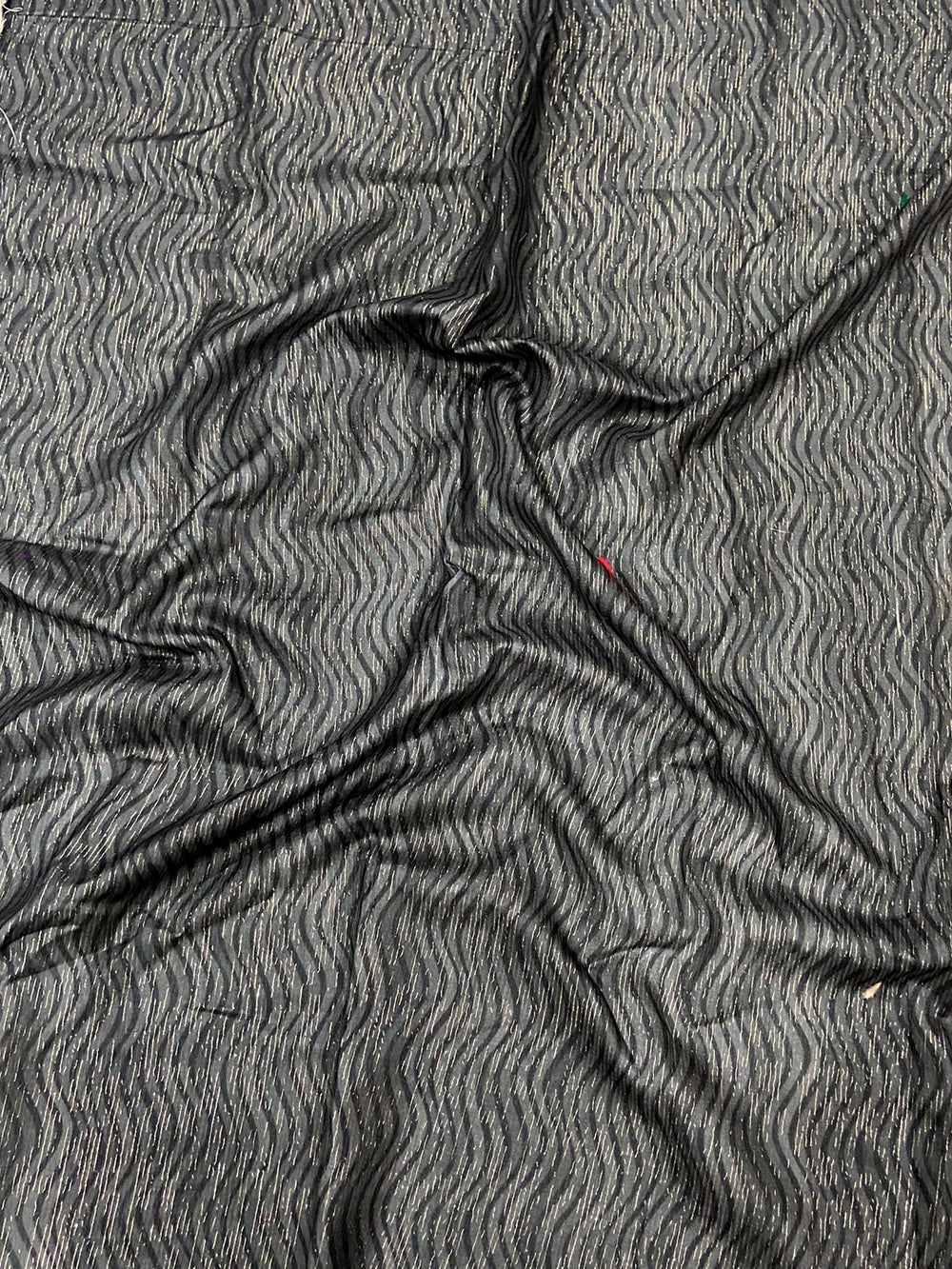 Vibrant Geometric Printed Linen Saree