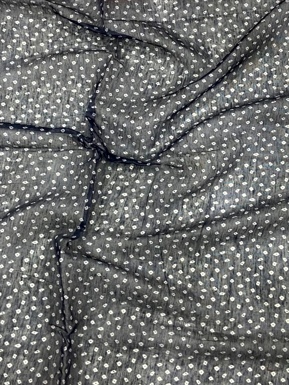 Radiant Soft Chanderi Cotton Bandhej Print Saree