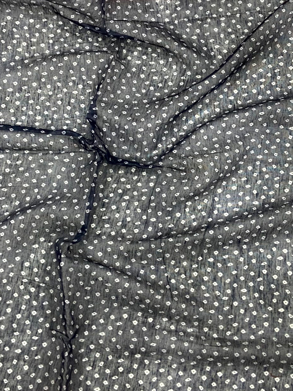Radiant Soft Chanderi Cotton Bandhej Print Saree