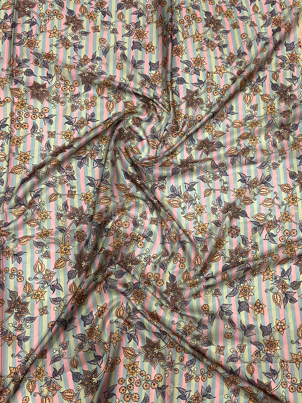Multi Kalamkari Ombre Crepe Silk Saree