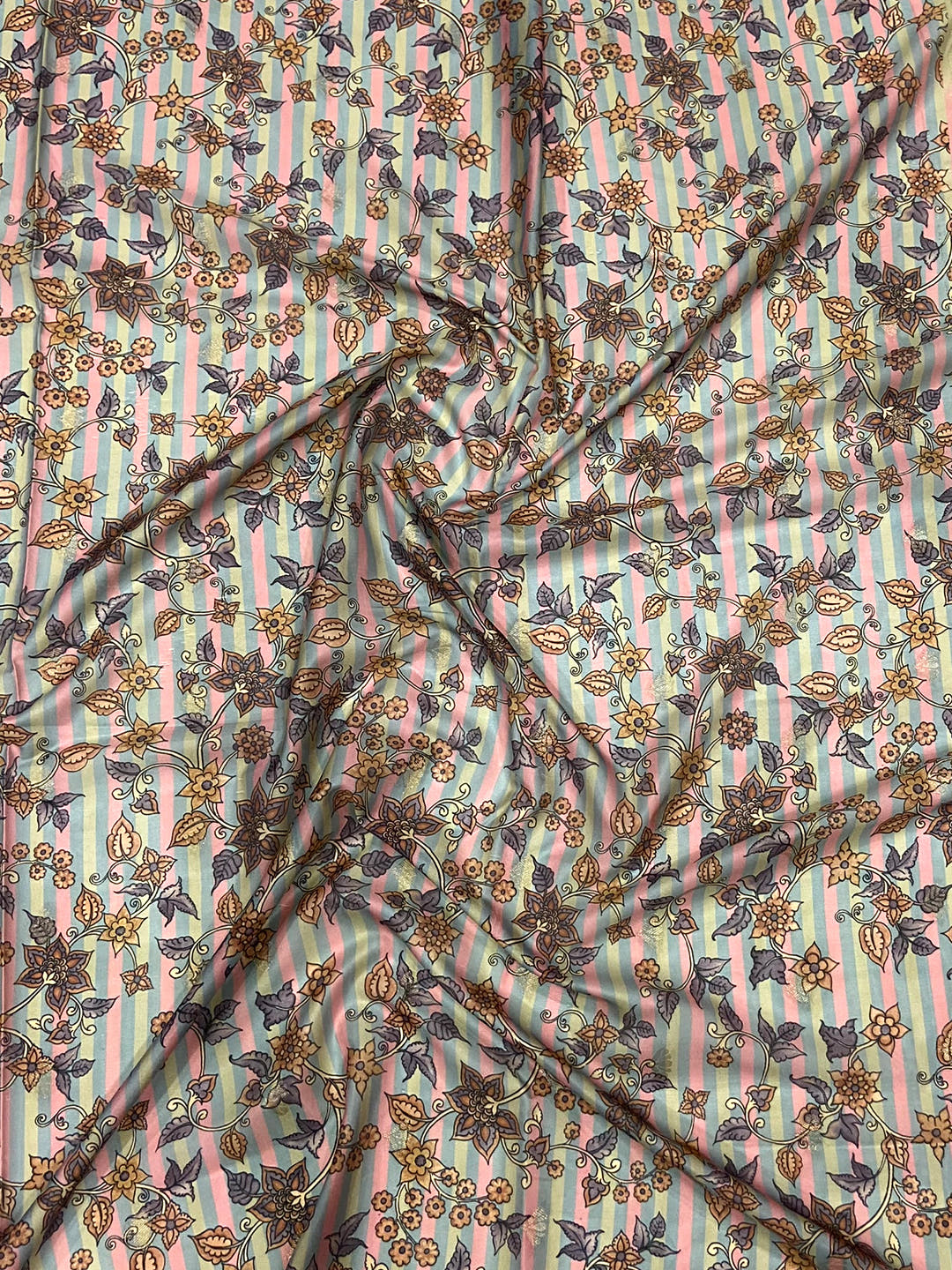 Multi Kalamkari Ombre Crepe Silk Saree