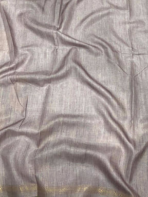 Light Purple Tussar Ghicha Silk Saree