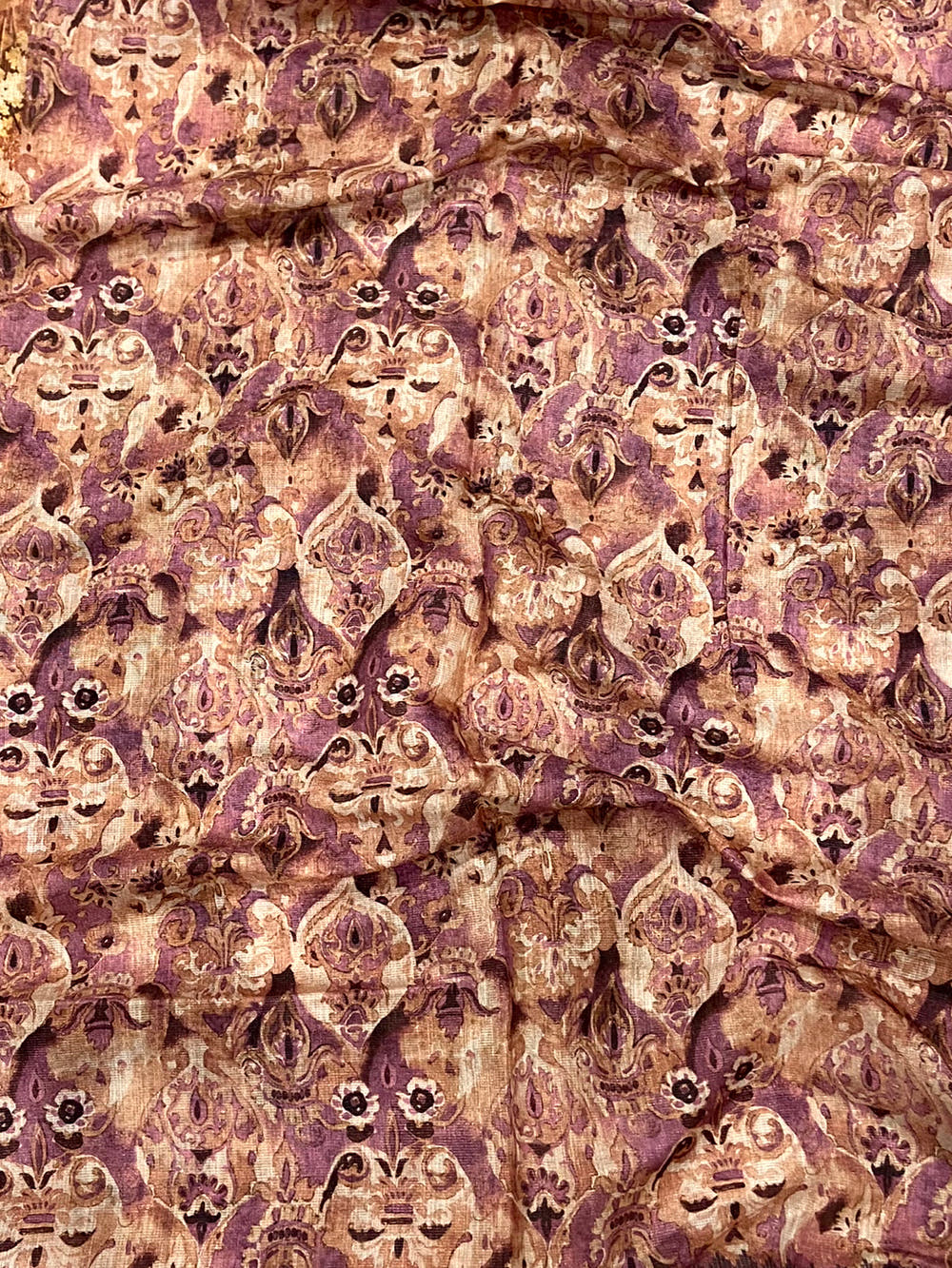 Purple Tussar Blossom Saree