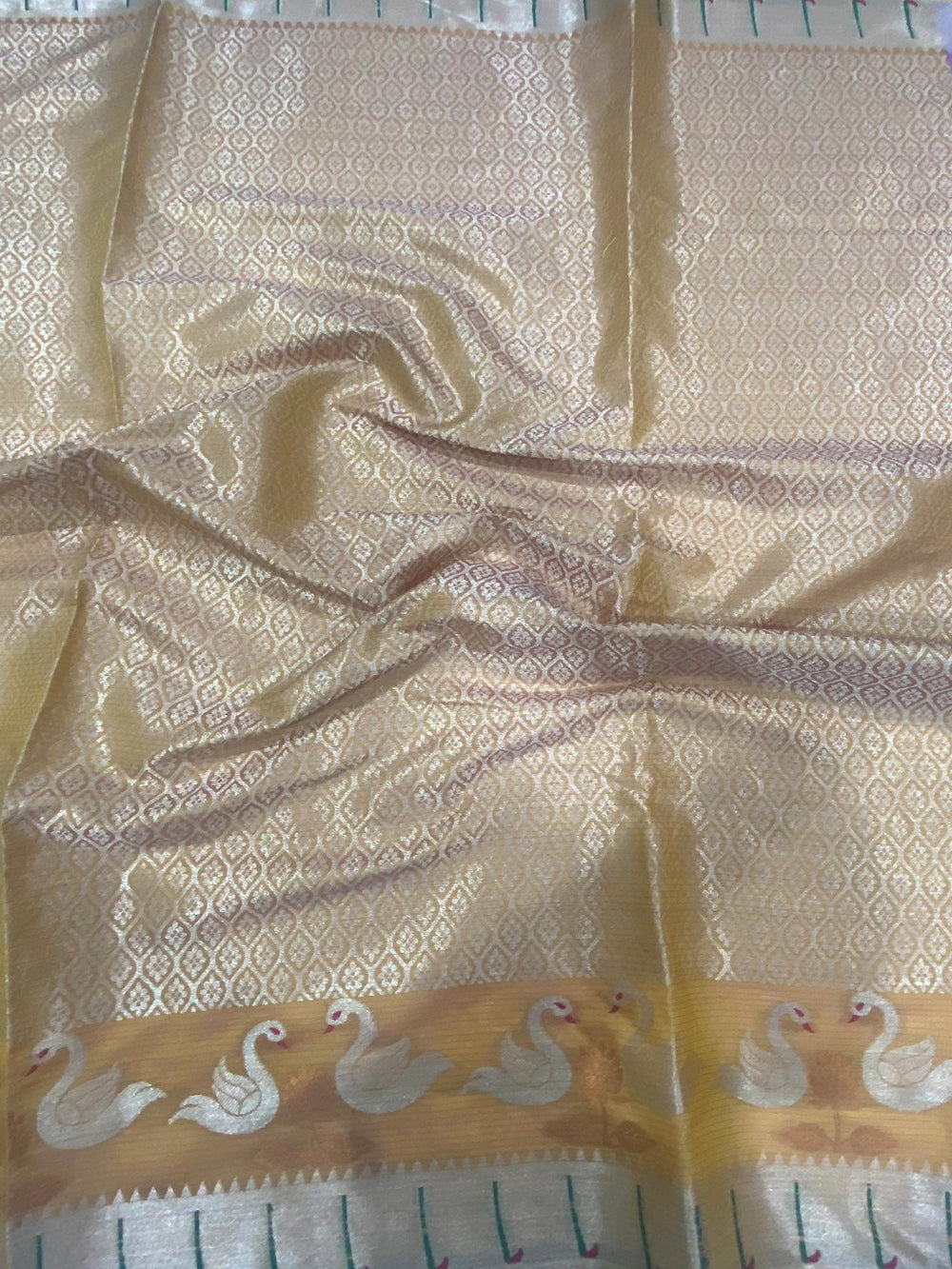 Lavender Kota Kora Meenakari Saree