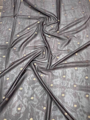 Brown Gadwal Silk Double Chex Saree