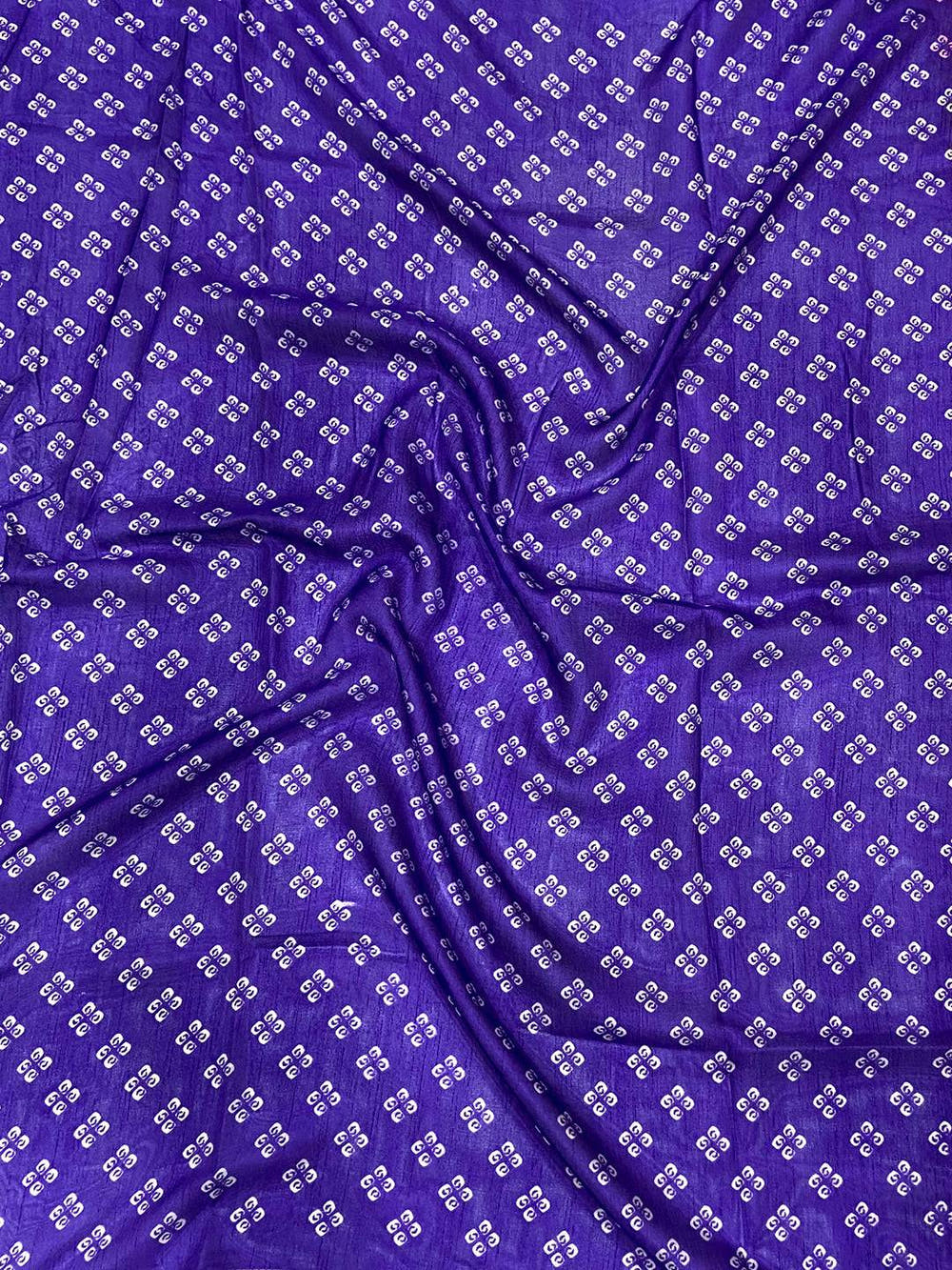 Purple Soft Dola Bandhej Print Saree