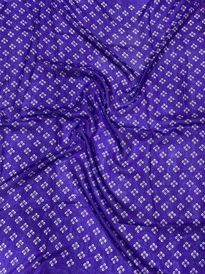 Purple Soft Dola Bandhej Print Saree
