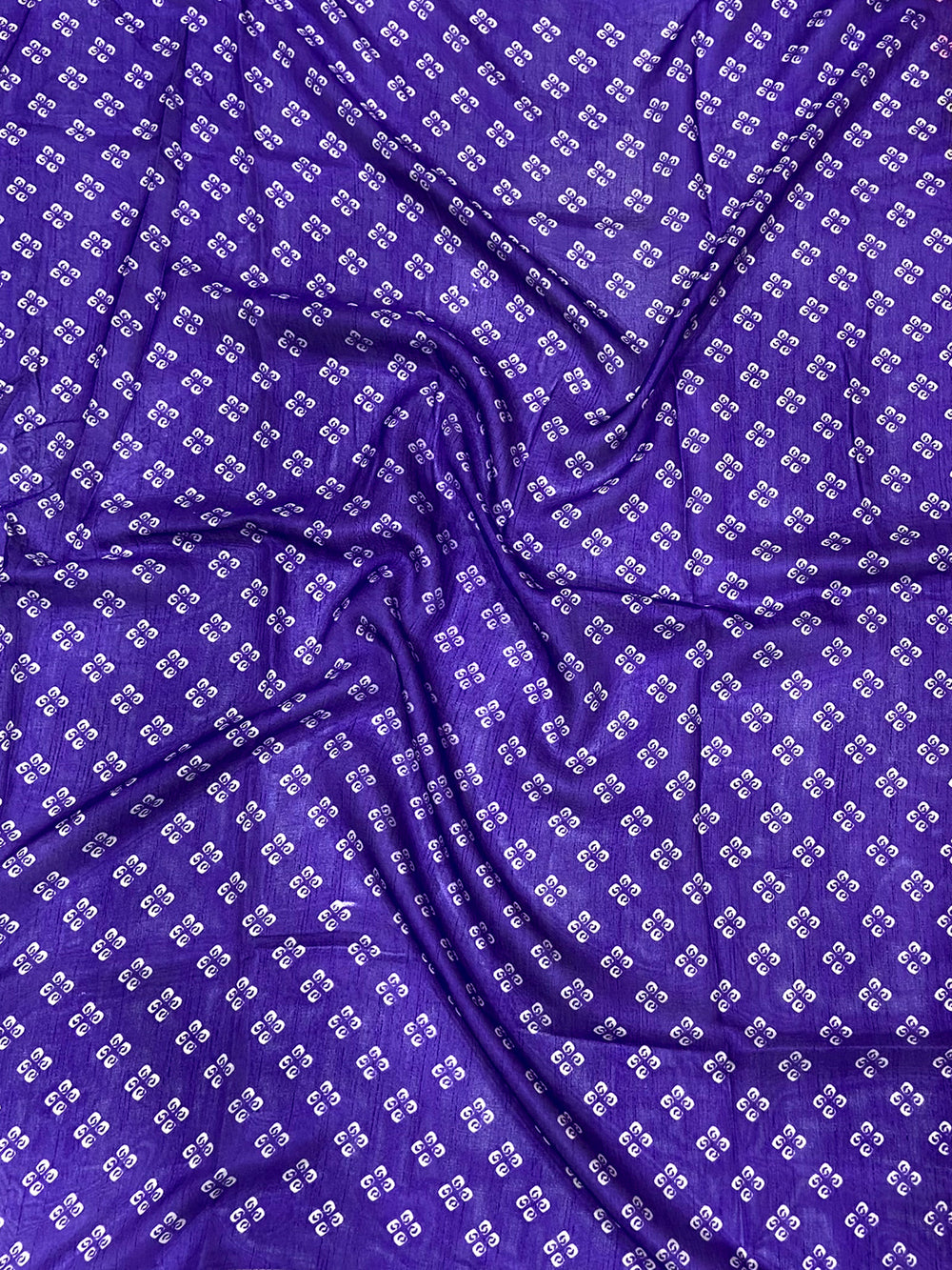 Purple Soft Dola Bandhej Print Saree