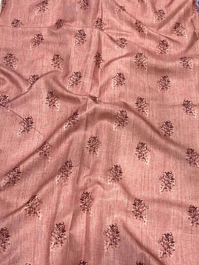 Off White Tussar Ghicha Silk Saree