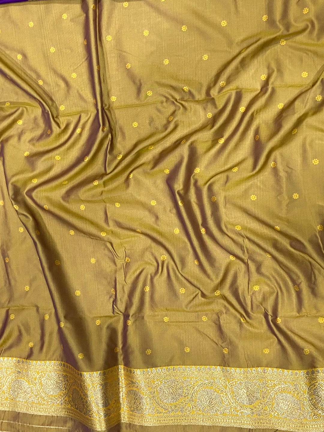 Purple Soft Silk Feather Saree