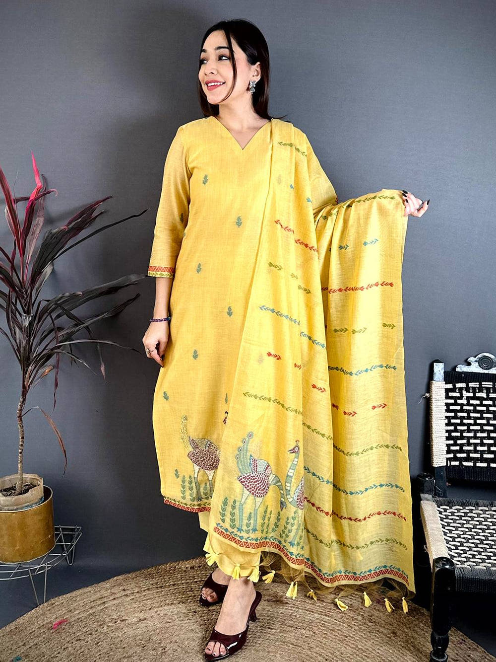 Classic Hand Embroidered Suit Set
