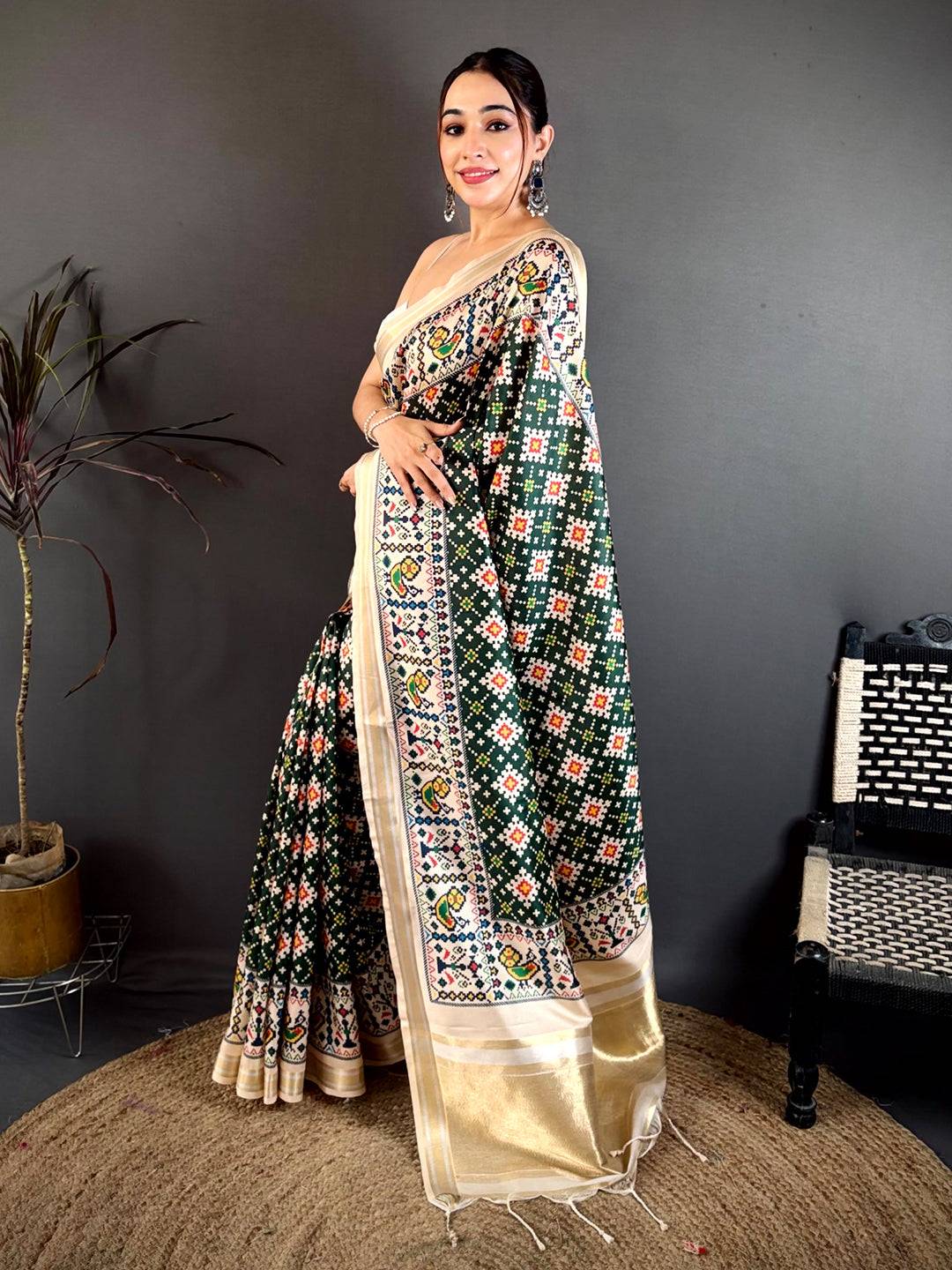 Royal Soft Kanchi Silk Digital Patola Saree