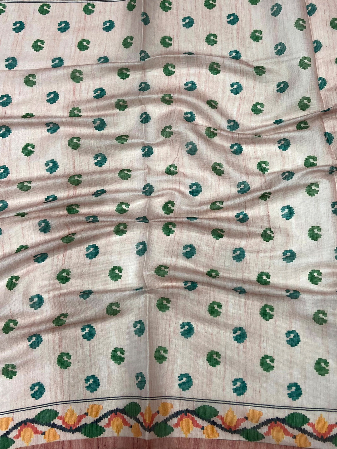 Crepe Pink Jungle Floral Zari Tissue Saree