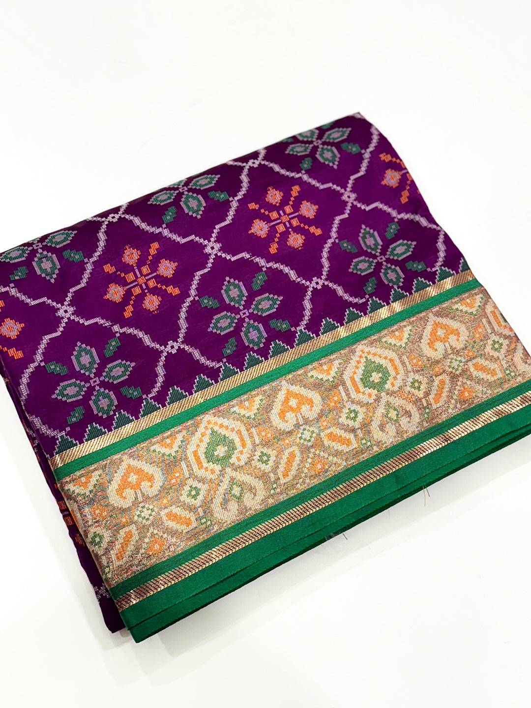 Stylish Pochampally Patola Silk Saree