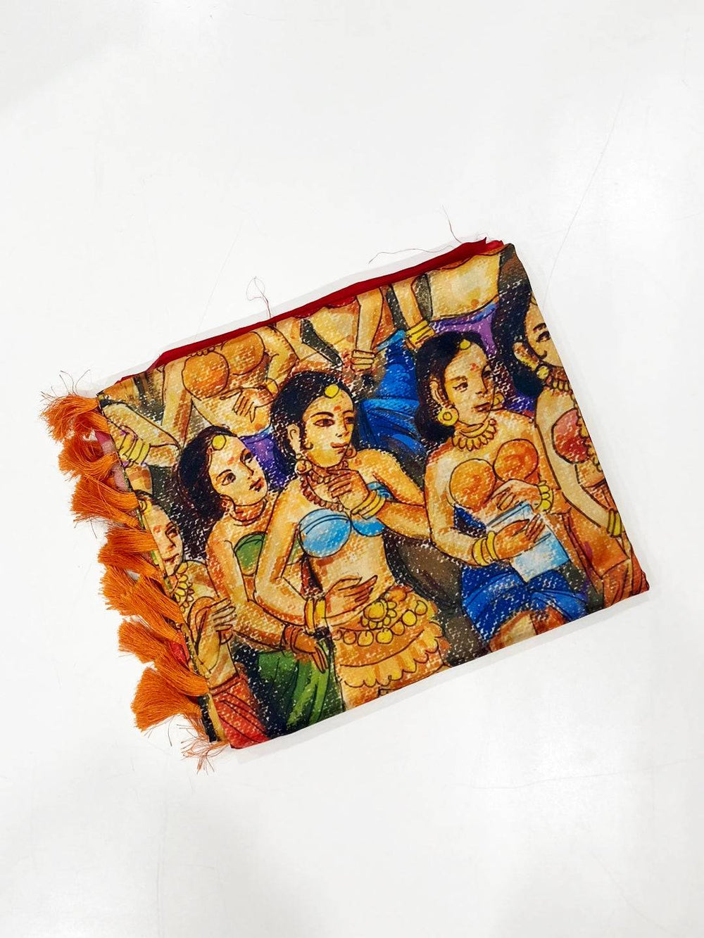 Graceful Banarasi Silk Kalamkari Pattern Saree