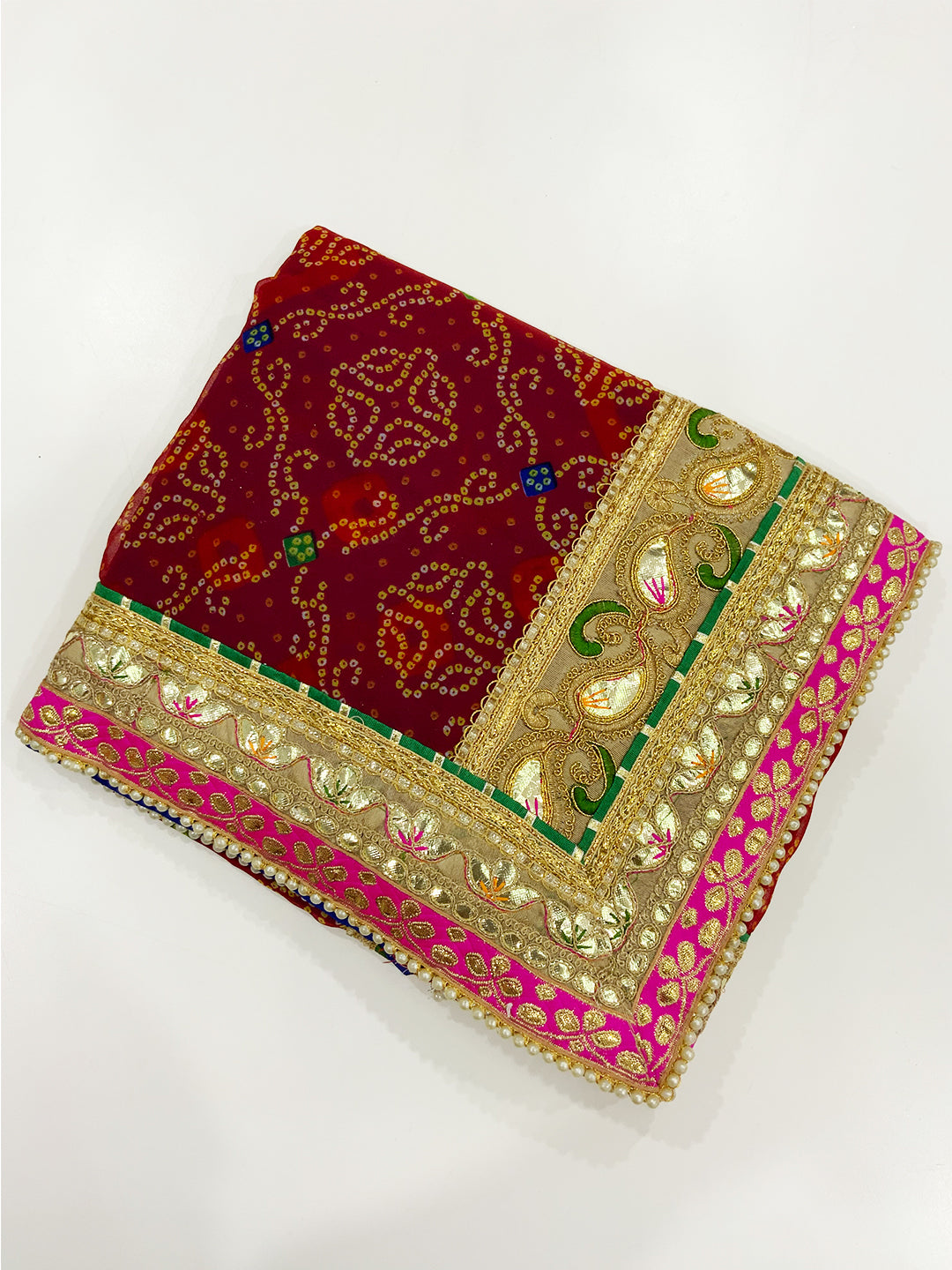 Golden Radiance Chinnon Chiffon Saree