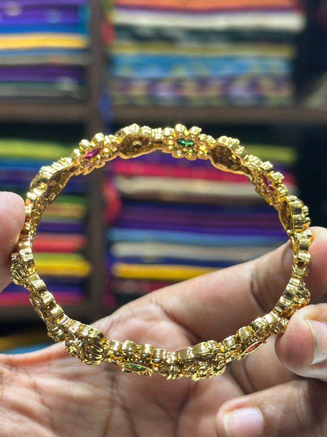 Antique Gold Heritage Bangle

