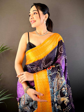 Wine Soft Gadwal Uppada Silk Saree