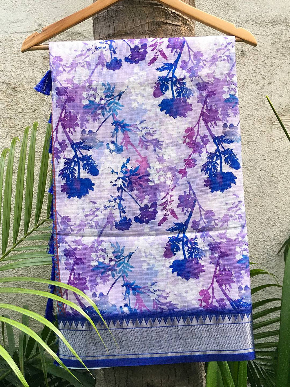 Multi Kota Flower Digital Print Saree with vibrant floral design