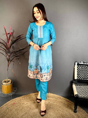 Classic Mughal Straight Kurti