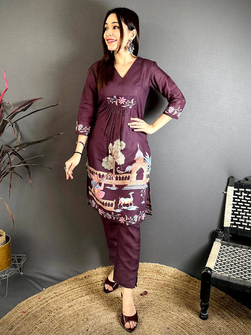 Shambhavi Motif Grace Mul Kurti