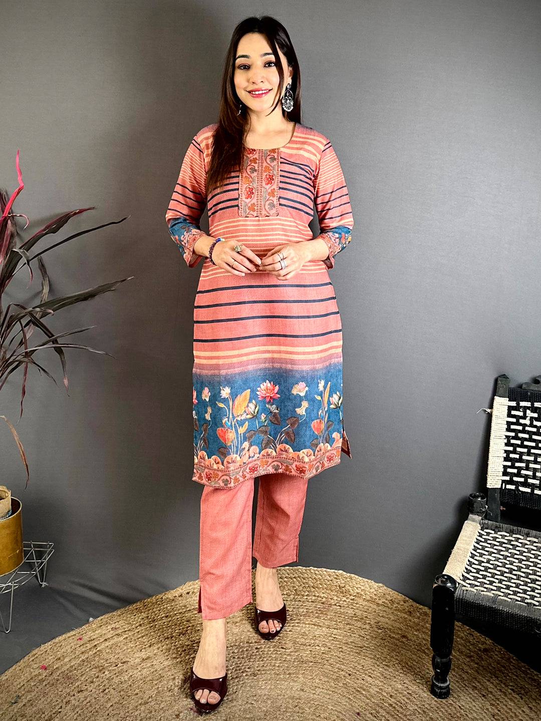 Pichwai Grace Mul Cotton Kurti