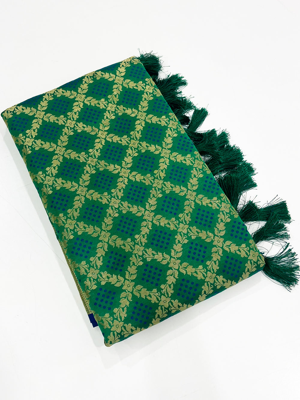 Festive Green Banarasi Patola Zari Saree