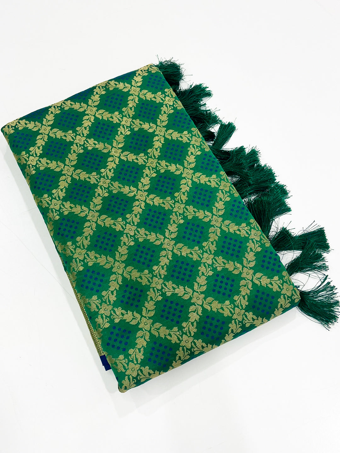 Festive Green Banarasi Patola Zari Saree