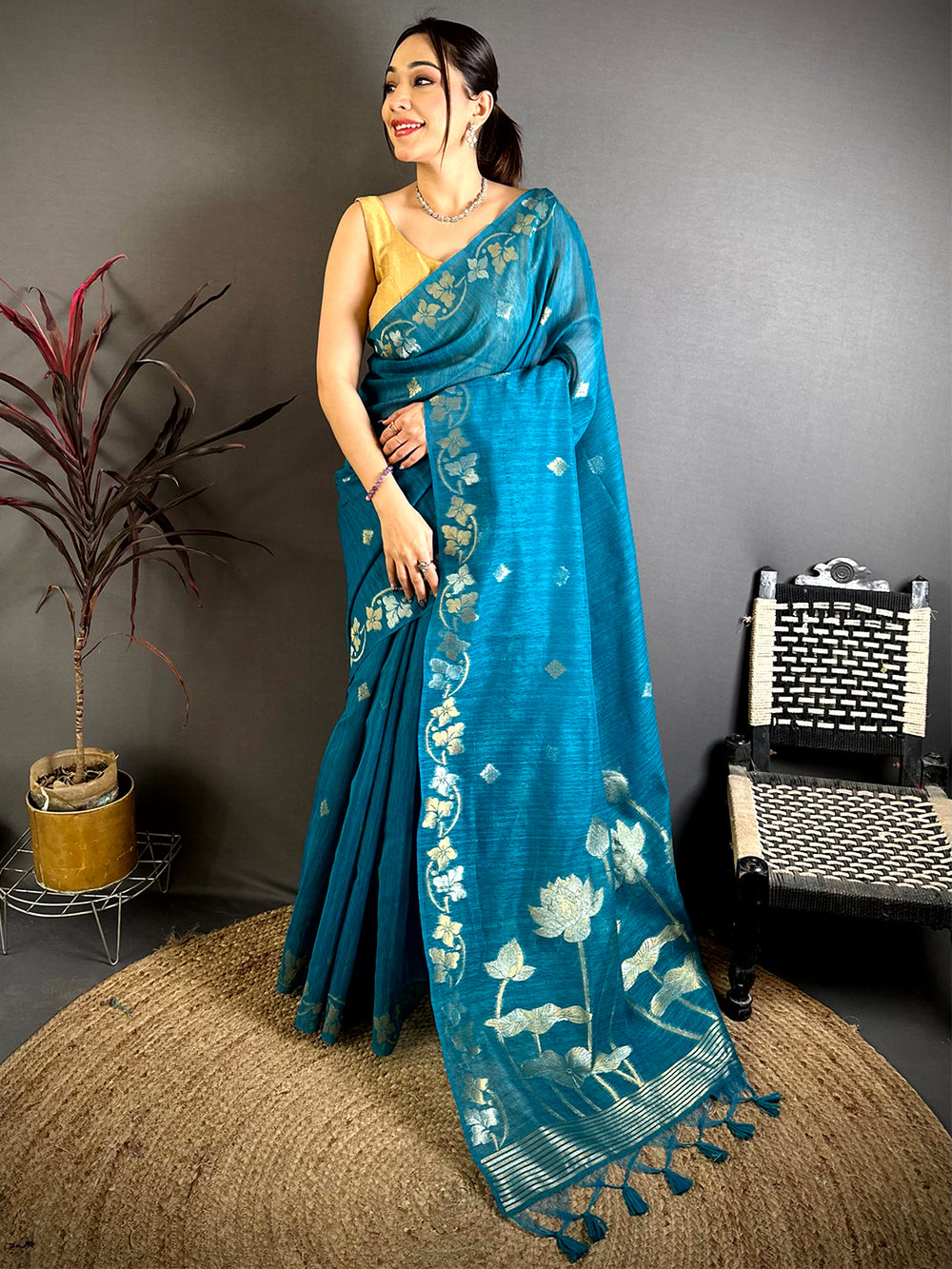 Rama Sona Chandi Munga Saree